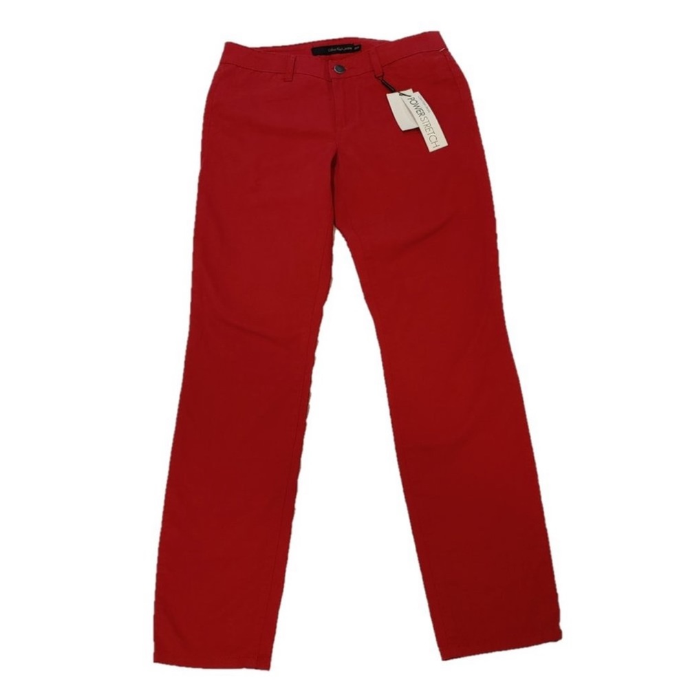 Calvin Klein Jeans Power Stretch Red Legging Jean Size 8